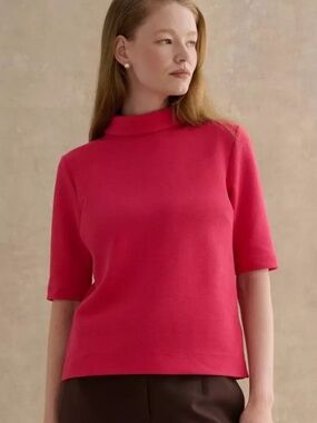 Hobbs London Tali Top - M (Berry Pink)